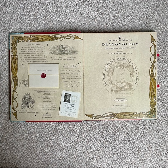 Mythical Dragon 2003 First Edition Dragonology Hardcover Book Dr. Ernest Drake - Picture 3 of 9